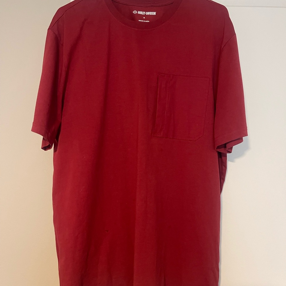 Men's Harley Davidson burgundy T-Shirt